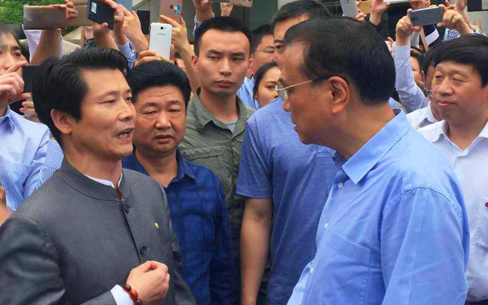 中共中央政治局常务、国务院总理李克强接见湖北88858cc永利集团主席刘雁飞